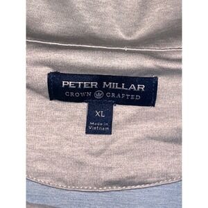 Peter Millar Crown Crafted Mens XL Light Blue Quarter Zip Pullover Golf Sweater